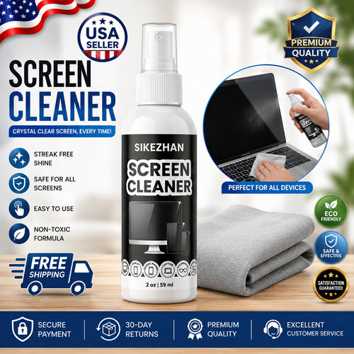 Screen cleaner kit spray - cleaner, &